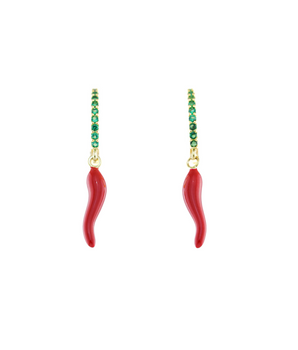 Chilli Earrings in Gold