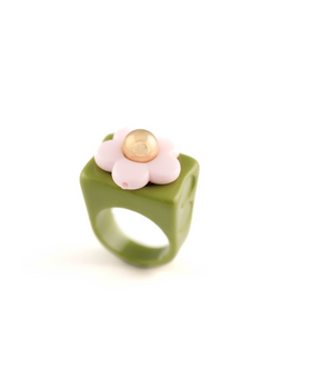 Pink Flower Ring