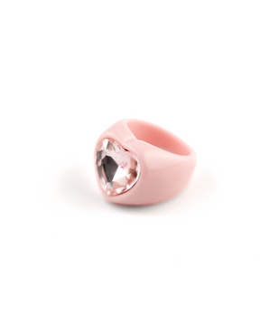 Heart Ring in Pink